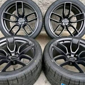 Widebody hood, Brembo brake calipers, cold air intake, exhaust system, and SRT wheels available