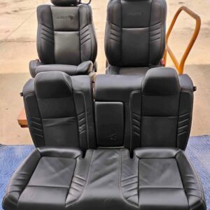 2015–2023 Dodge Charger / Challenger SRT Hellcat OEM Black Leather Seats