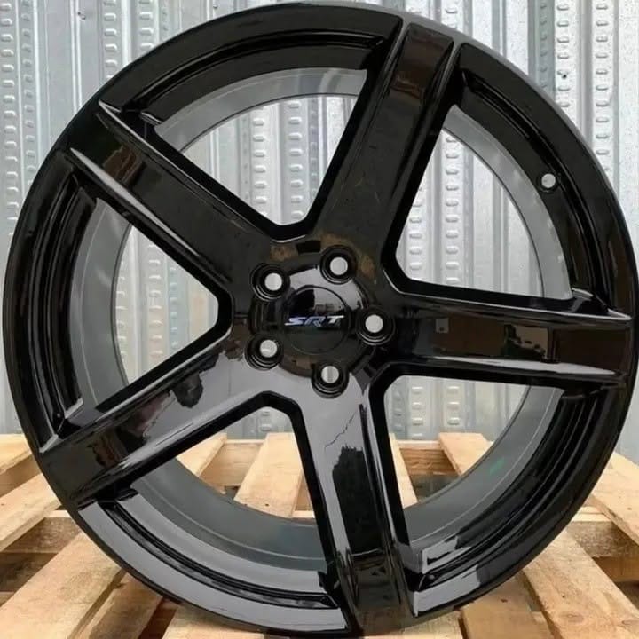 Gloss Black SRT Hellcat Rims – OEM Style Set - Image 4