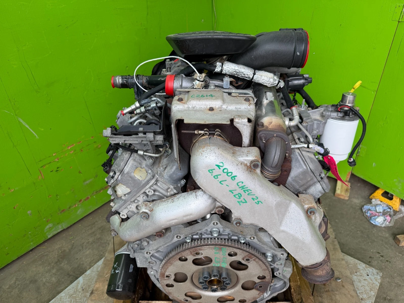06 07 6.6L LBZ DURAMAX DIESEL ENGINE MOTOR (1001) - Image 3